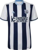 2016/2017 West Bromwich Soccer Jersey Adidas (Front)